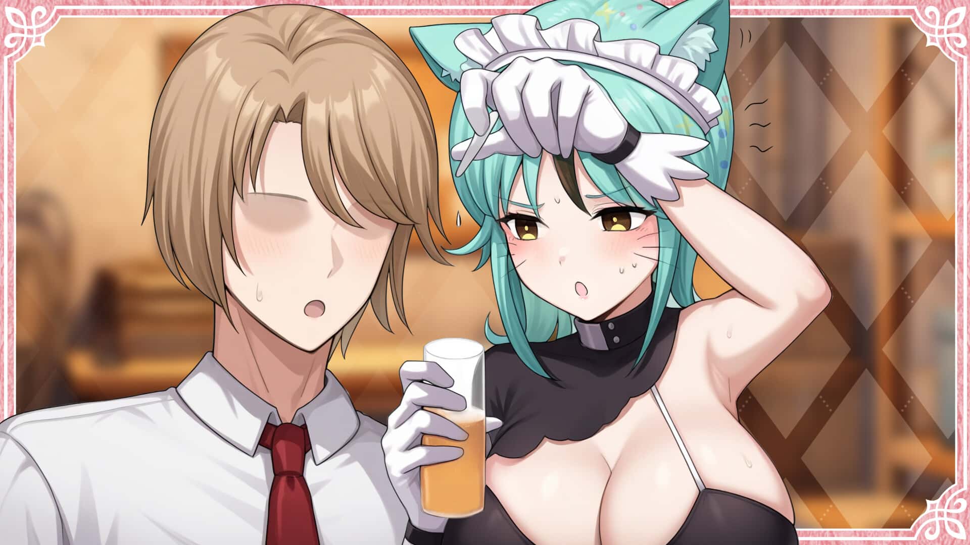 人外美少女体液饮料店背景